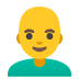 👨‍🦲 man: bald display on Google